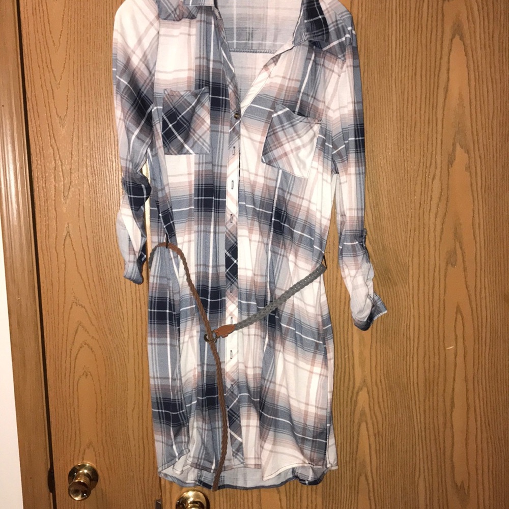 Plaid Flannel Type Dress